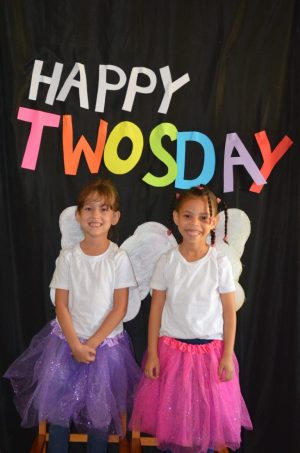 Janke Greyling and Adriana Wentzel – dressed as two toothfairies