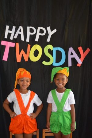 Imi Witbooi and Benita Kungawo – dressed as “Twinkletoes”