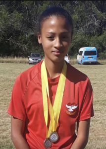 Enlin Wentzel won the Gold medal for Primary school girls