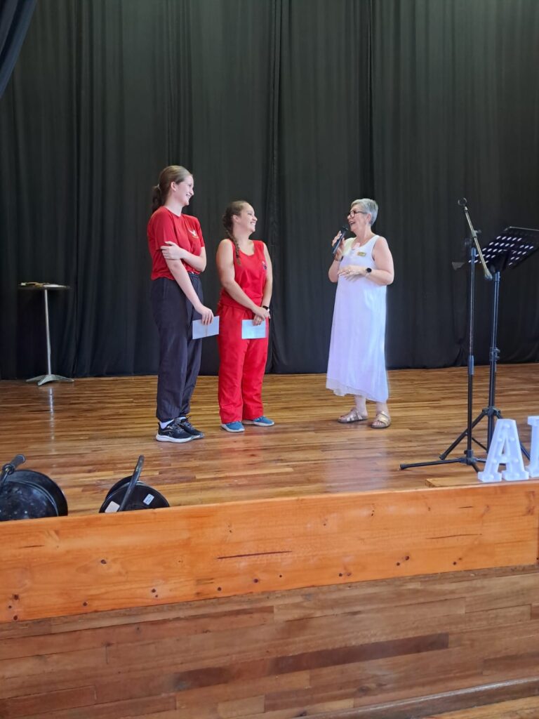 Mrs O’Shea shares fond memories and reminds the learners of their primary school days.