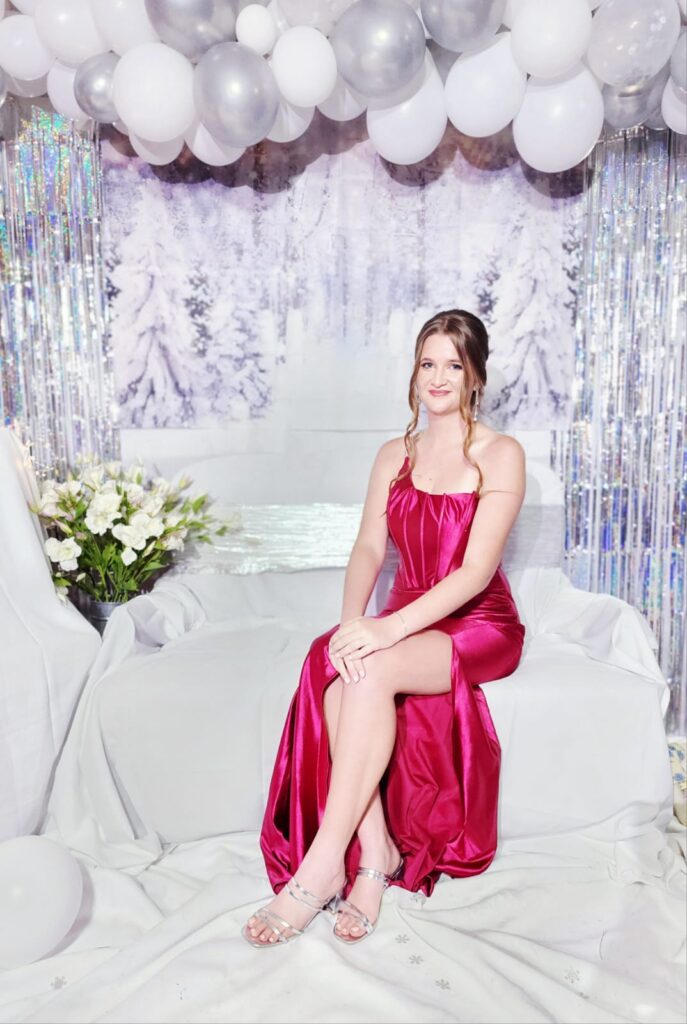 One of the matriculants, Anke Bosman, poses for a photo.