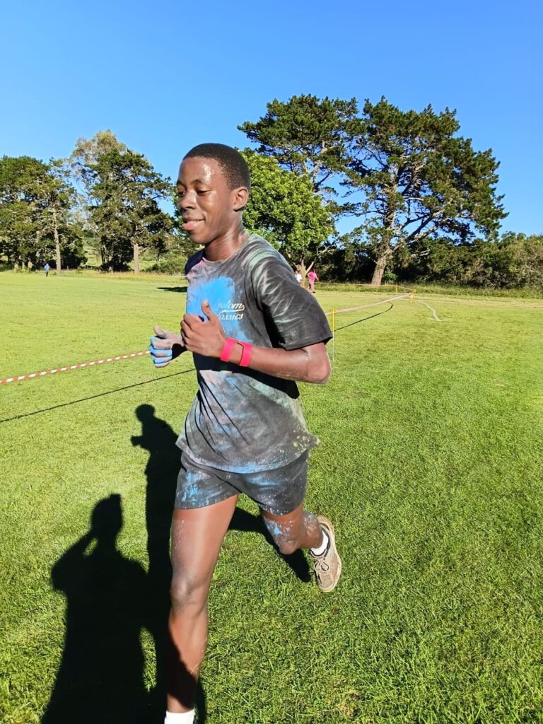 Sonwabiso Soul completed his 5km run with ease and determination.