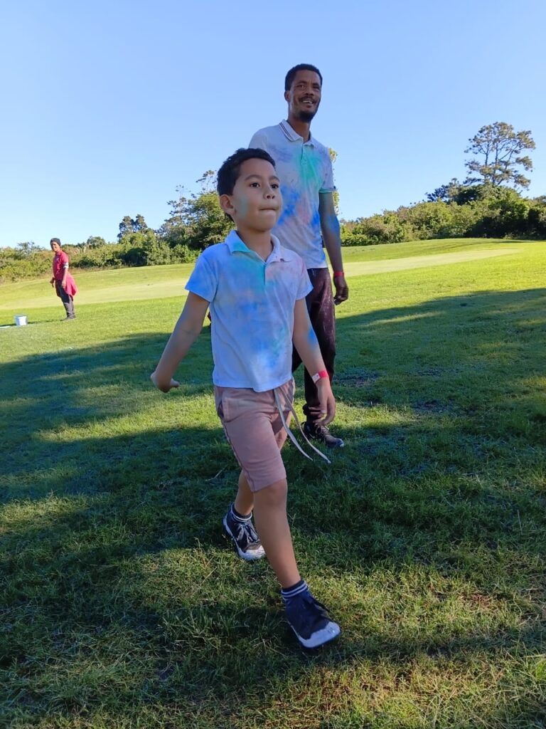 The Coltman father-and-son duo enjoyed completing the run together.