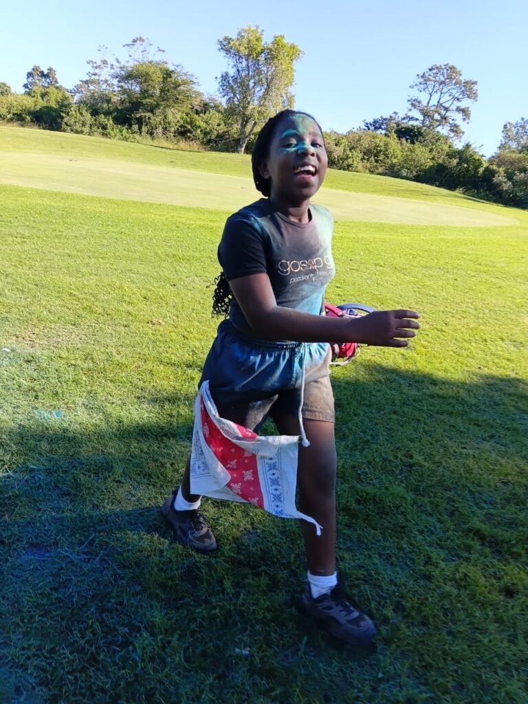Lihlonel’e Speelman enjoying the colourful atmosphere of the event.