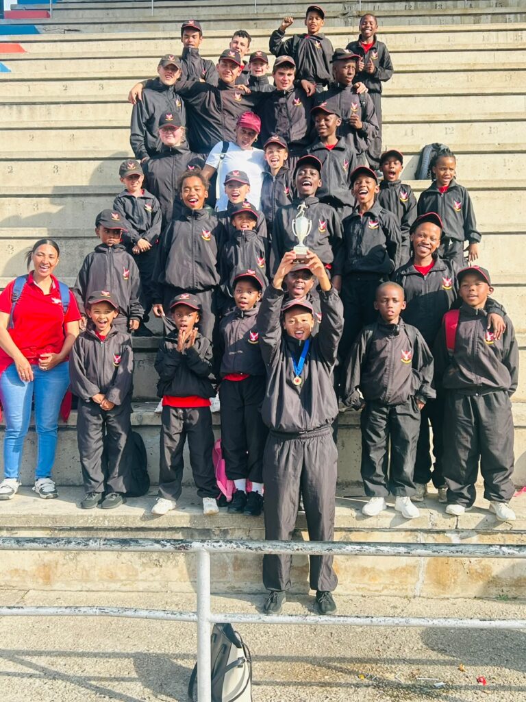 ACA celebrates taking 1st place at the Regional Athletics held at Westbourne Oval in Gqeberha.