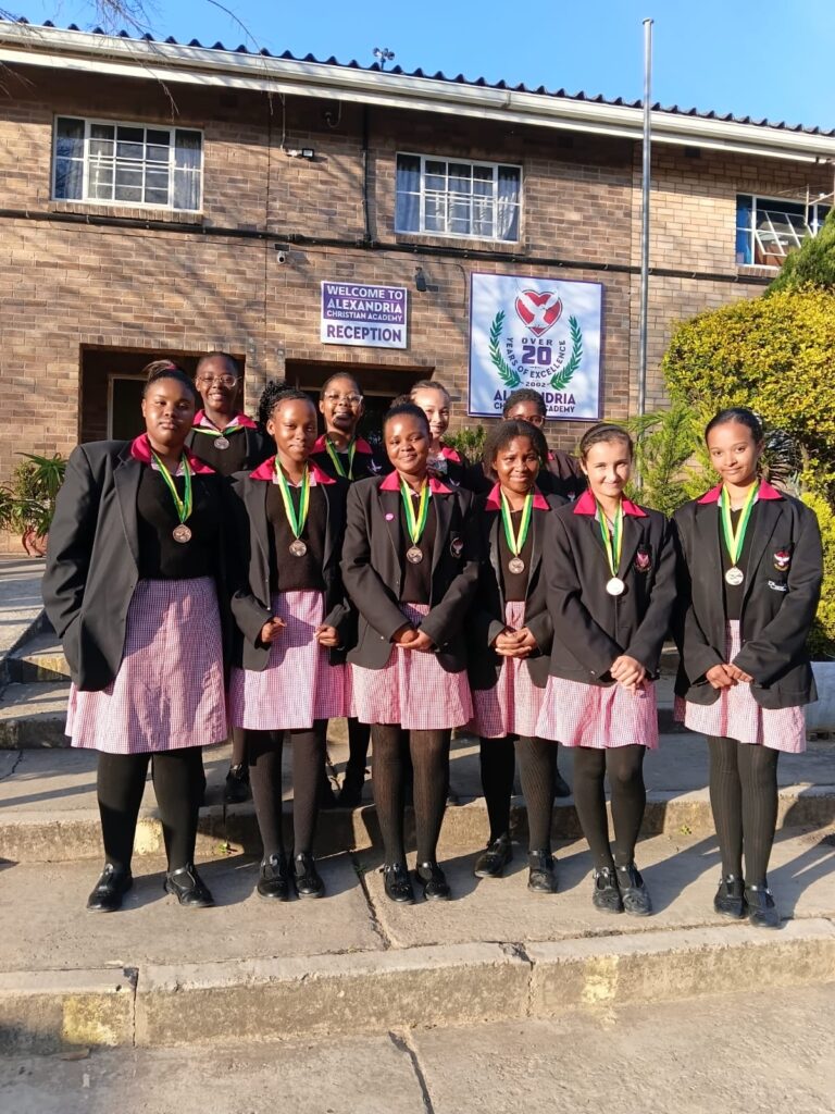 The ACA girls’ hockey team proudly brought home a bronze medal from a recent hockey tournament.