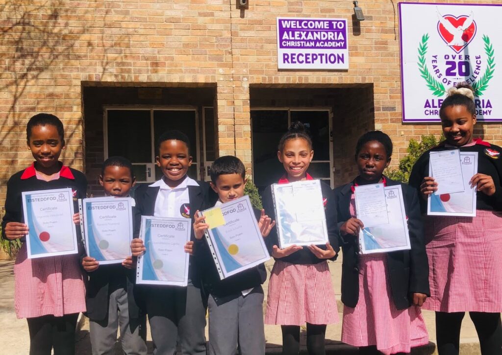Our Grade 4–6 learners proudly showcase their achievements at the Eisteddfod.