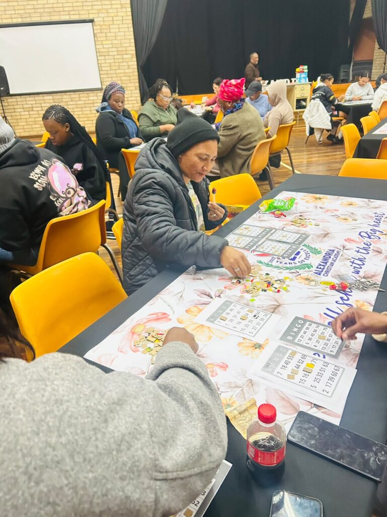 Everybody got a chance to win at the ACA Bingo Night.